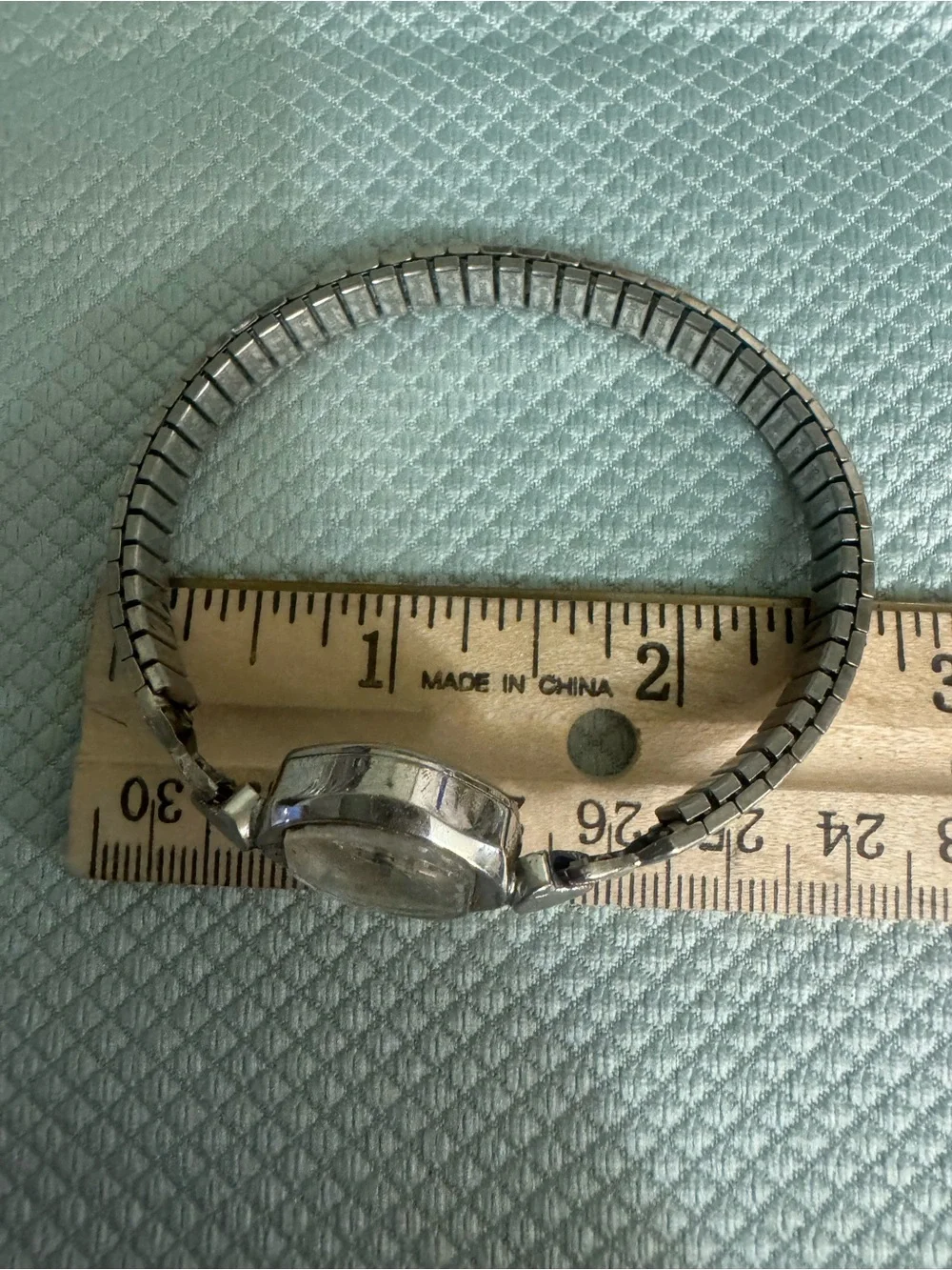 Vintage Ladies Westclox Windup Bracelet Watch in Silver-Tone